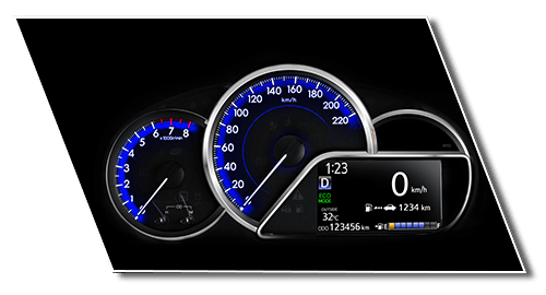 Multi Information Display with 4.2 inch tft screen